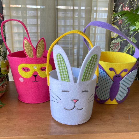 Michael's Holiday Three New Felt Easter Baskets New Poshmark
